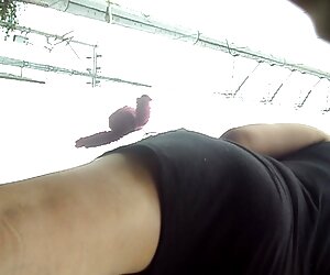 Sarışın kedi tarafından video seks videosu yakalandı